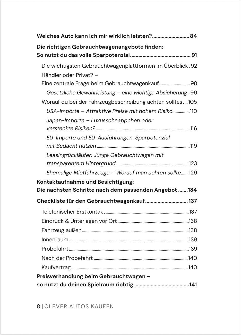 Clever Autos kaufen - So sparst du über dein Leben hunderttausende Euro
